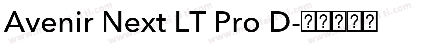 Avenir Next LT Pro D字体转换